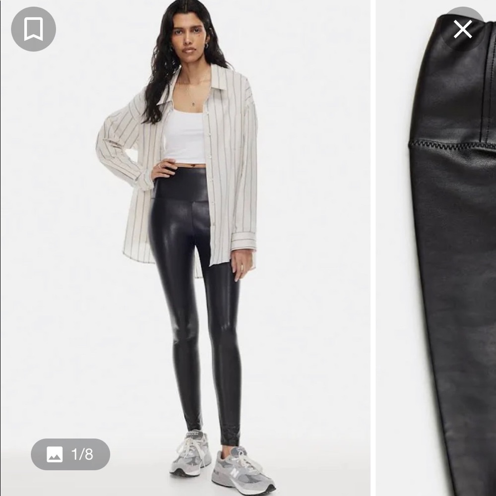 NWT Wilfred free Faux leather Daria leggings from Aritzia